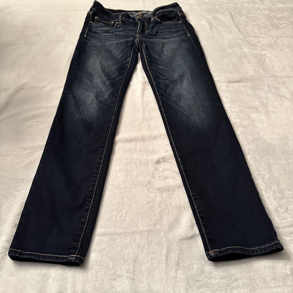 American Eagle Super Stretch Skinny Women's Jeans Dark Blue TAG SIZE 4 SHORT